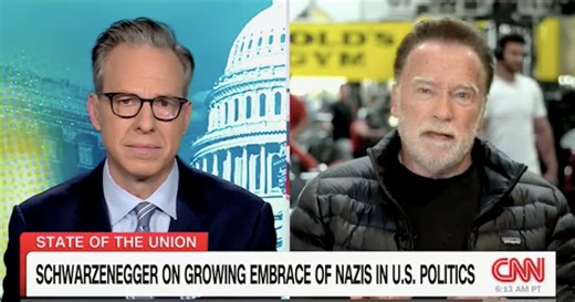 Schwarzenegger Confronted With Family’s Nazi Ties During CNN Interview