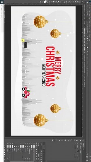 Christmas banner design photoshop