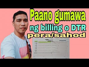 paano gumawa ng DTR o Billing ang mga security guard