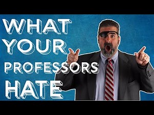 What Professors Hate from Students