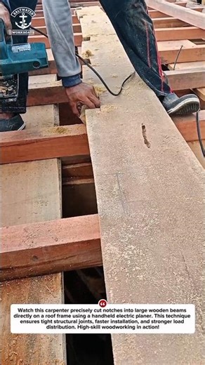 INSANE Precision Notching Beams on a Roof Frame! 🔥 USA Carpentry Skills