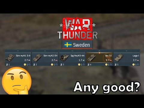 Trying Out RANK ll SWEDEN in WAR THUNDER | IS IT ANY GOOD?