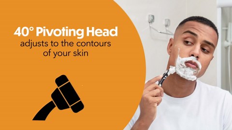 BIC Flex 5 Sensitive Refillable Razor with 1 Handle and 7 Men's Razor Cartridges