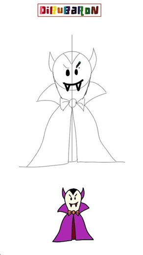 DRAWING A VAMPIRE FOR HALLOWEEN