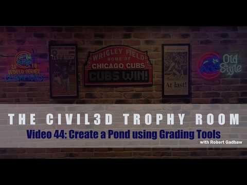 44 Creating a Pond using Grading Tools in Civil 3D