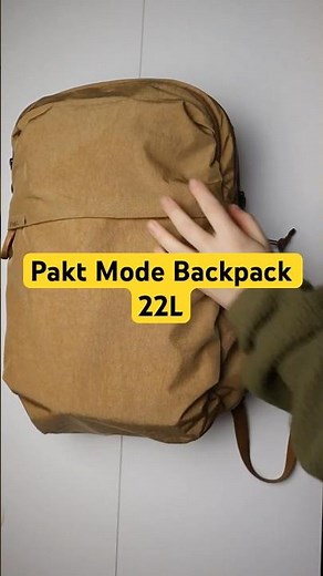 Pakt Mode Backpack 22L (unpack with me)