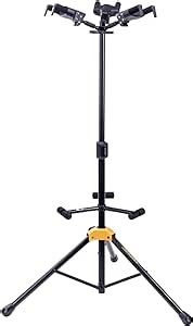 Hercules Stands GS432B PLUS Tri Guitar Stand with Auto Grip System and Foldable Yoke
