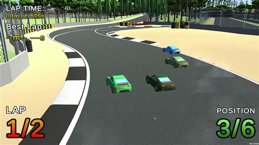 自制Unity3D的赛车游戏《SpeedRacer》Demo的演示