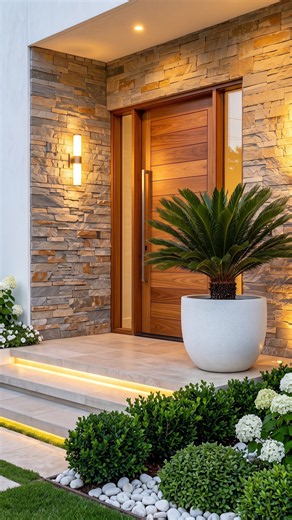 3 Plants That Make Any Entrance Look Expensive 🌴 #frontyard #gardendesign #shorts
