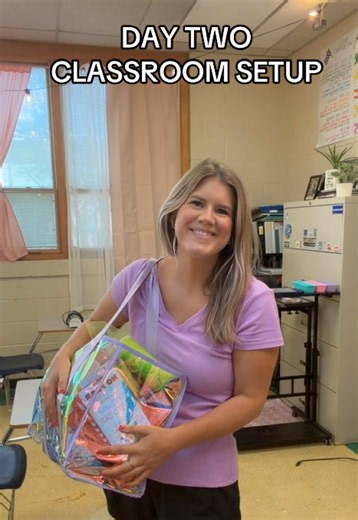 Day Two of classroom set-up. I feel like I did SO MUCH more than what this video shows, but we are making progress every day! #teacher #classroom #setup #education #organization