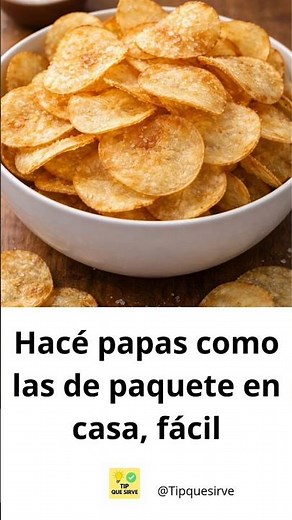 Cómo hacer papas tipo paquete, en casa (tip para que queden crocantes)