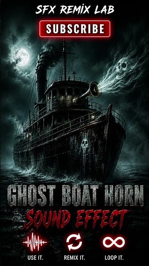 Ghost Boat Horn Sound Effect | Haunted Ship Horn | Horror Foghorn SFX