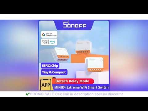 SONOFF MINIR4 Extreme WiFi Smart Switch 1-10PCS Tiny Size External Switch Control Detach Relay Mode