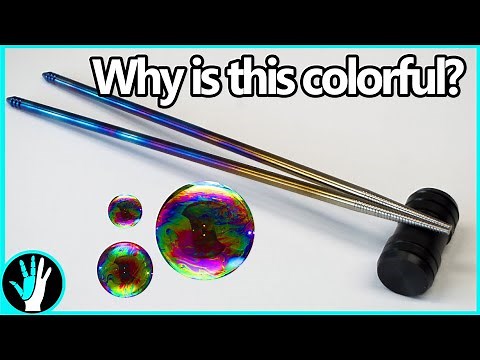 Why is Titanium so COLORFUL? - Making/Anodizing Titanium Chopsticks