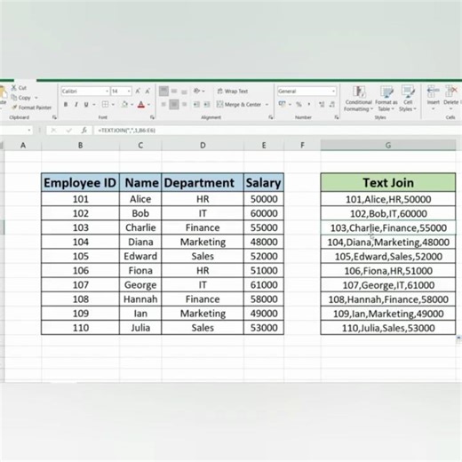 Merge text like a pro with TEXTJOIN! #shorts #trending #viral #youtubeshorts #like #excel