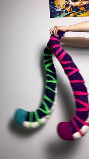 Colorful Striped Fabric Manipulation Tutorial