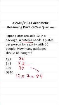 ASVAB/PiCAT Arithmetic Reasoning Practice Test Q: Simple Arithmetic #acetheasvab w/ #grammarhero