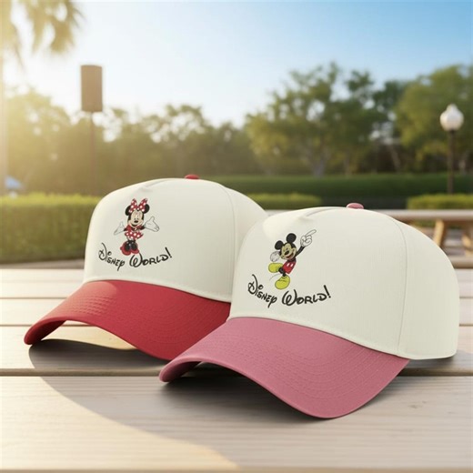 Vintage Disneyworld Hat With Mickey Minnie, Disney 1971 Baseball Cap, Retro Embroidered Disney Hat Gift for Park Trips & Fans, Disney Trip - Etsy