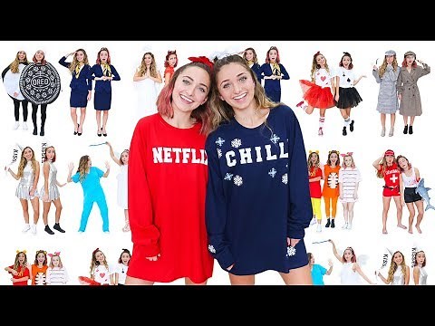 10 Easy BEST FRIEND or COLLEGE ROOMMATE Halloween Costumes | DIY Halloween 2018
