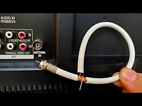 A piece of coaxial cable unlocks all TV channels || Antenna amplifier
