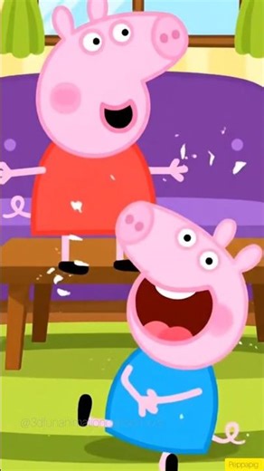 peppa pig jump 😍😁 George laughing 😄😀
