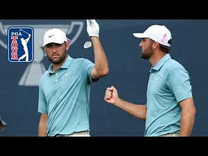 SPECTACULAR Scottie Scheffler chip-in birdie on 71st hole | Round 4 | BMW Championship | 2025