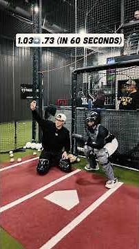 I dropped his pop time by .36 (in 5 throws) #baseball #softball