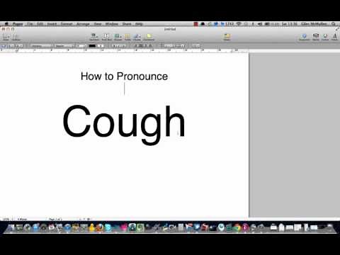 How to pronounce cough