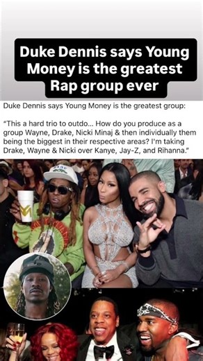 Duke Dennis says Young Money is the greatest Rap group ever #dukedennis #hiphopnews #youngmoney