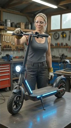 🔥 I Turned Scrap Metal into an EPIC RGB Electric Scooter! ⚡🛴 | Full Build Process