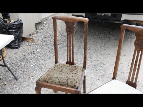 How to Completely Redo an Antique Dining Chair Seat