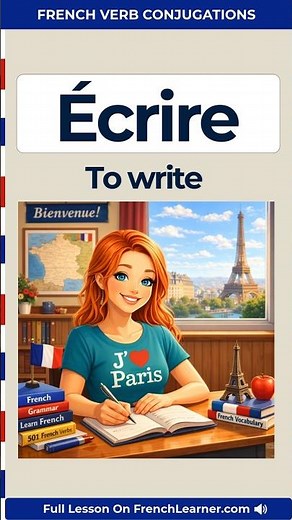 Écrire Conjugation: Charts, All Tenses, & Native French Audio | FrenchLearner