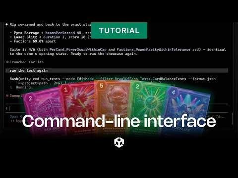 Unity command-line interface (CLI)