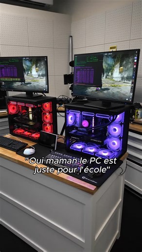 FlowUP | à 3 clics de ton futur PC ! 🫵 on Instagram: "Oui maman t’inquiète pas c’est juste pour faire tourner Word à 1000 FPS 👀 👉 Clique sur le lien en bio pour découvrir la config complète du PC RAINBOW V2 ! #trend #setup #pcgamer #rgb #rtx"