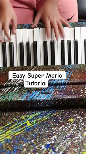 Super Mario Tutorial #supermario #piano #gamesong #song #tutorial #funny #supereasy #easy