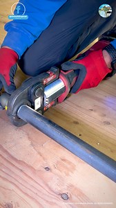 Pressing 1" Mega Press Fitting #plumbing #plumbinglife #newconstruction #megapress #pressfittings #propress | The Building Expert