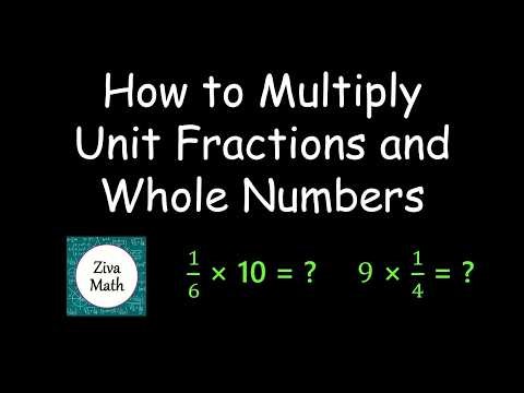 Multiply Unit Fractions and Whole Numbers | Multiply Fractions | Ziva Math