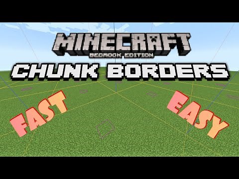 Minecraft Bedrock Finding Chunk Borders