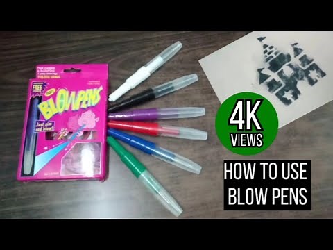 How to use Blow pens| Blow pens Tutorials | Airbrush markers