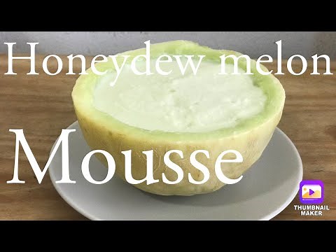 Honeydew Melon Mousse ~dessert recipe~