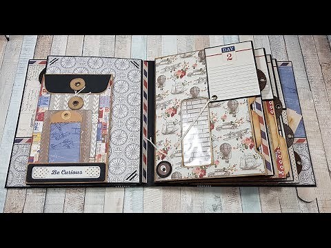 Tutorial 1/4 Travel Mini Album using Quest Authentique ( DT - CCC )