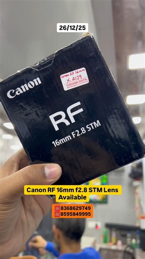 Subhamm Digital on Instagram: "Canon RF 16mm f2.8 STM Lens Available"