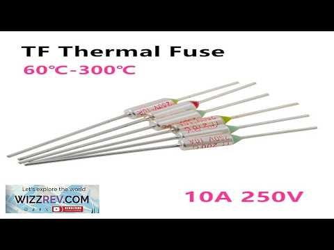 1Pcs TF Thermal Fuse RY 10A 250V Temperature Control Thermostat Switch 60