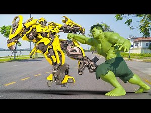Transformers Battle: The Hulk vs Bumblebee | Best Fight Scenes
