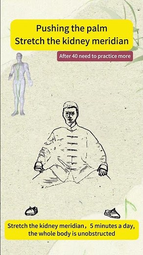 TaiChi Daily Exercise :Kidney Meridian Stretching | Traditional Chinese Energy Channel Exercise