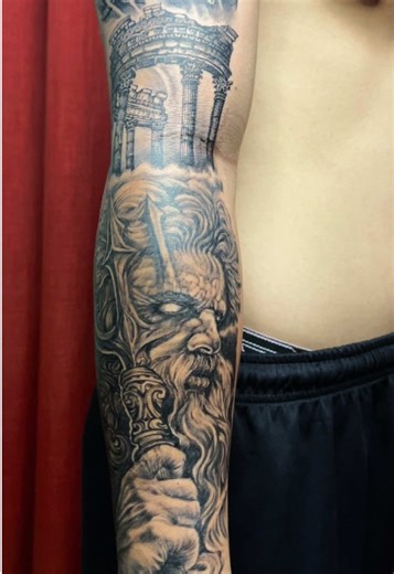 Greek Mythology Full Sleeve Tattoo Inspiration