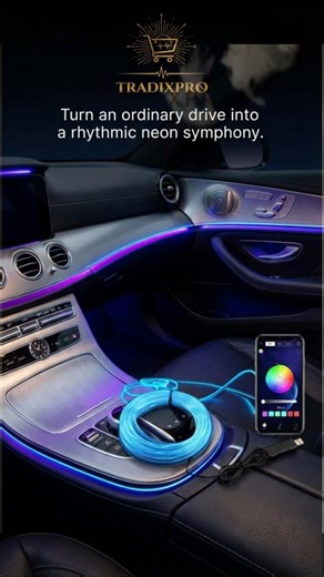 RGB Car Interior Ambient LED Light Strip - 16M Colors