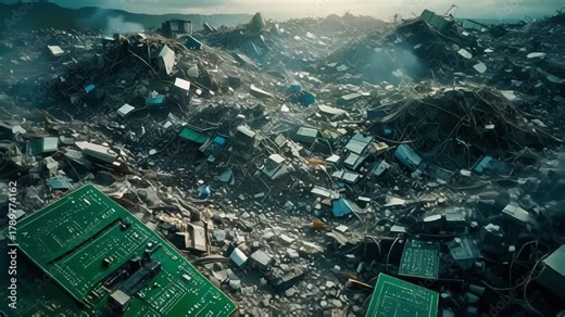 Electronic Waste Landfill - A Growing Environmental Crisis and Global Challenge.