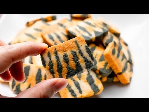 Tiger Pattern Cookies, must be EASIER than you think
