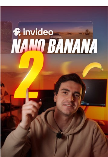 Nano Banan 2 has been released on @invideo • Your Power to Play 🍌🍌 #caredits #tutorial #breakdown #invideo #nanobanana2